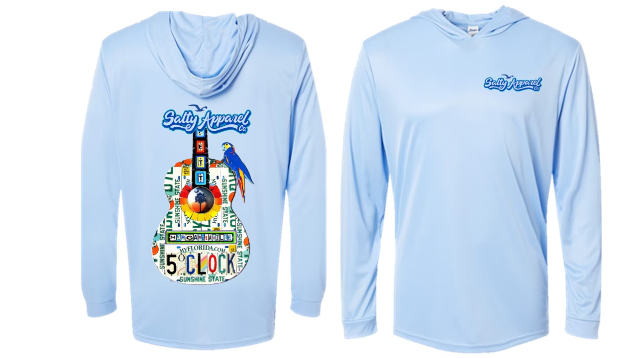 Tribute to Jimmy Buffett Guitar UPF 50+ Performance Hoodie