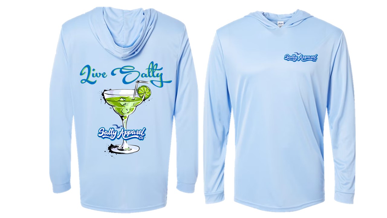 Live Salty Marg UPF 50+ Performance Hoodie