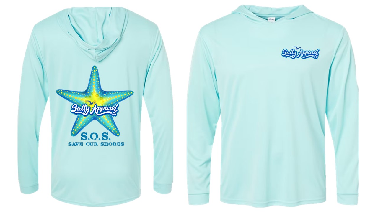 S.O.S. Save Our Shores UPF 50+ Performance Hoodie