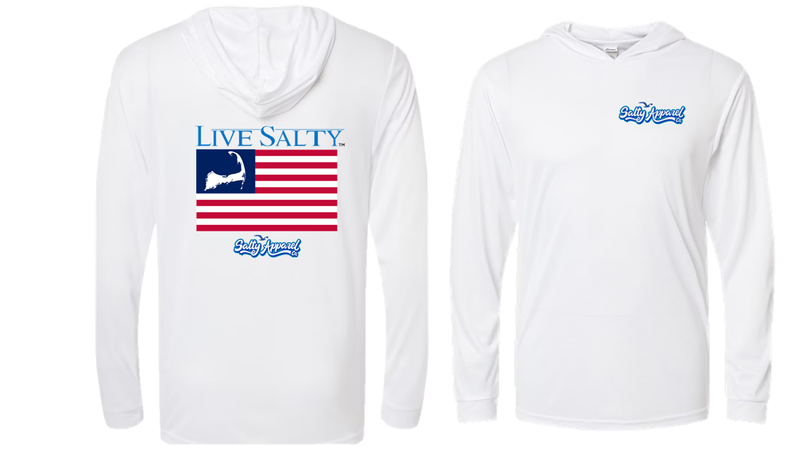 Cape Cod USA Flag UPF 50+ Performance Hoodie
