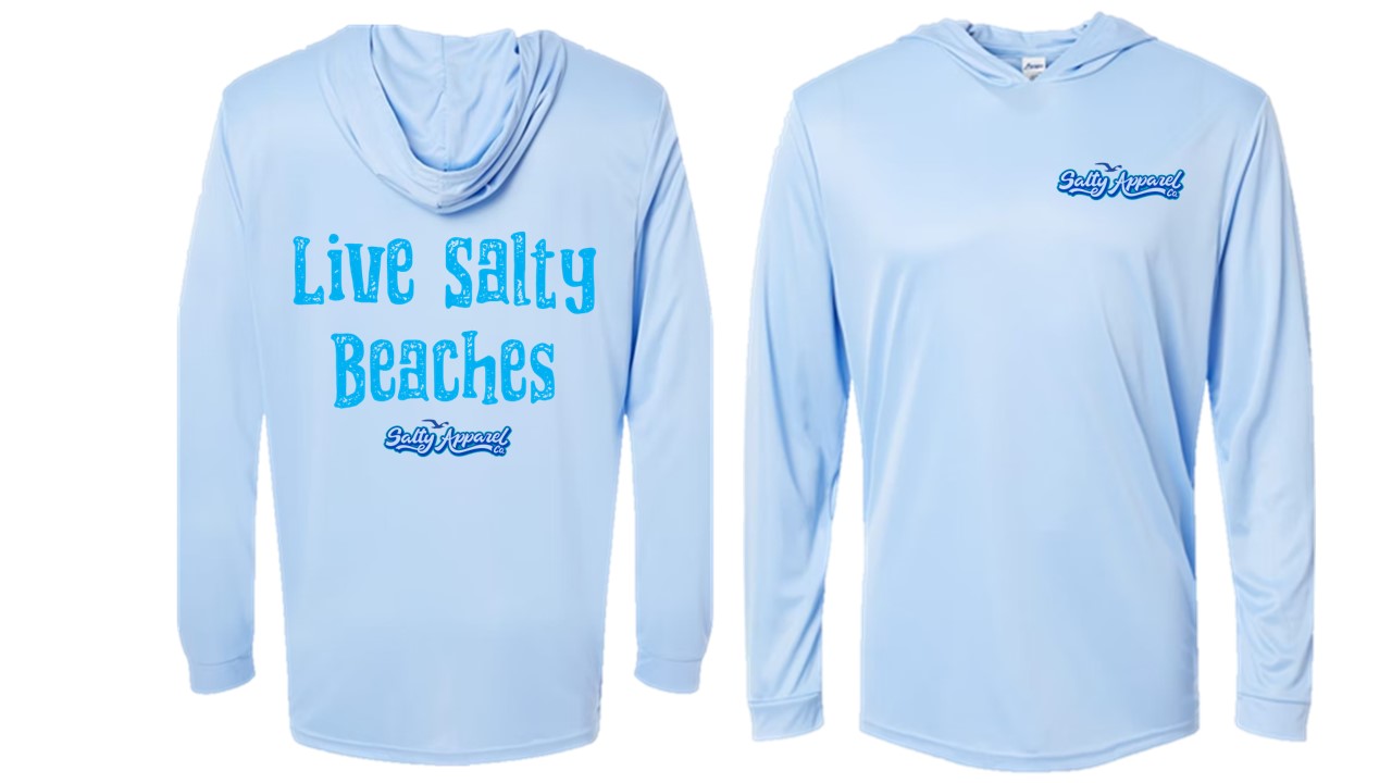 Live Salty Beaches UPF 50+ Performance Hoodie