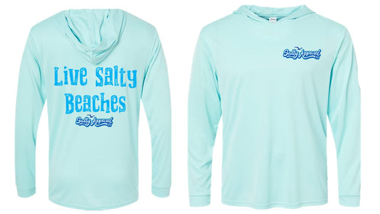 Live Salty Beaches UPF 50+ Performance Hoodie