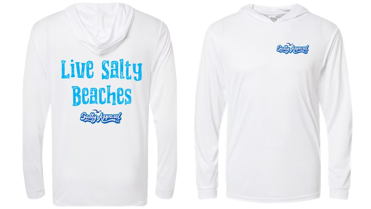 Live Salty Beaches UPF 50+ Performance Hoodie