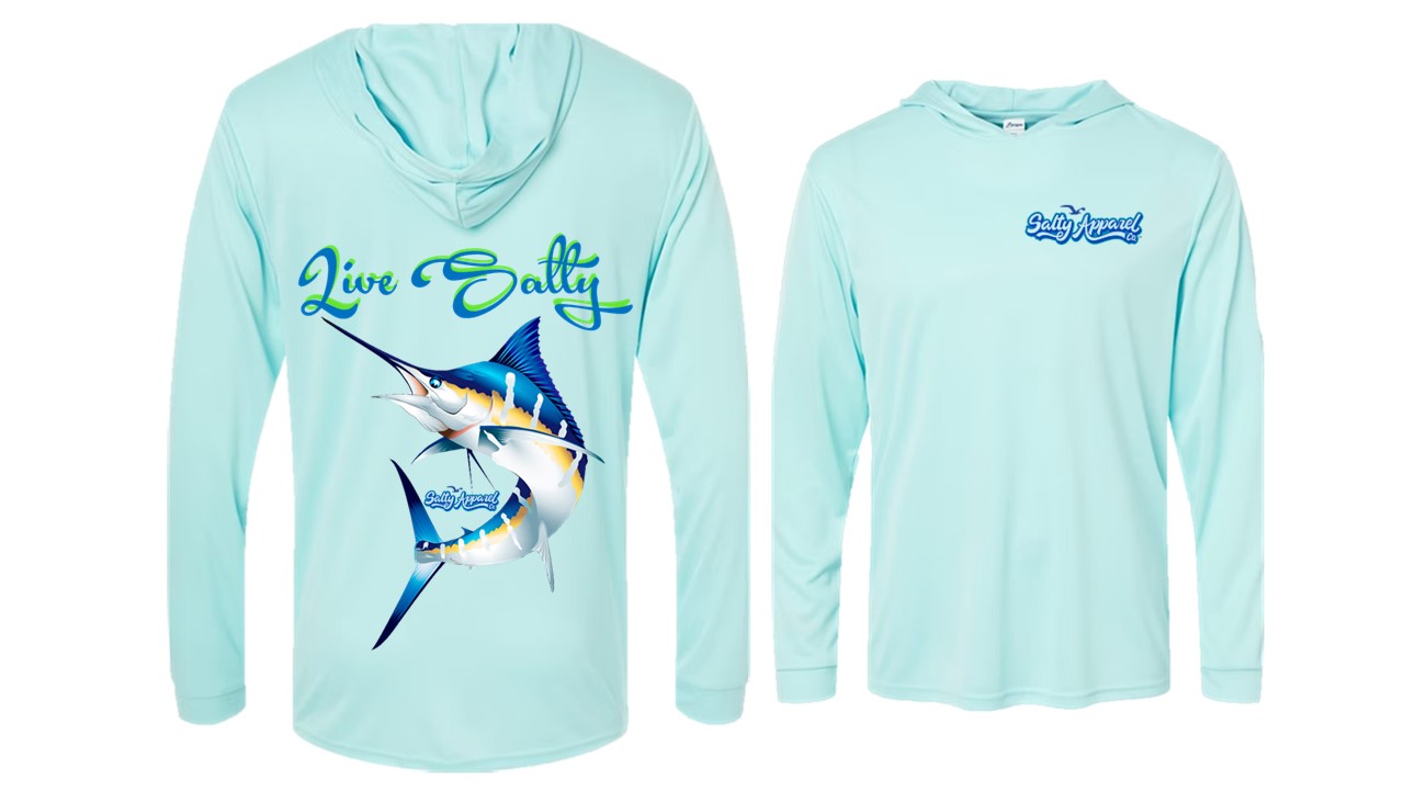 Live Salty Sword UPF 50+ Performance Hoodie