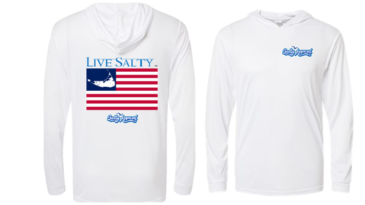 Nantucket USA Flag UPF 50+ Performance Hoodie