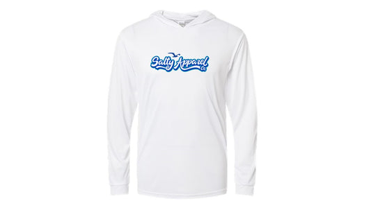 Salty Apparel logo UPF 50+ Performance Hoodie
