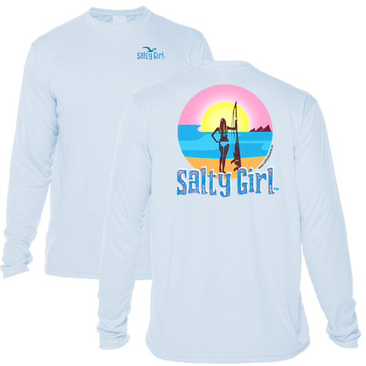 Salty Girl Surfer Girl Sunset UPF 50+
