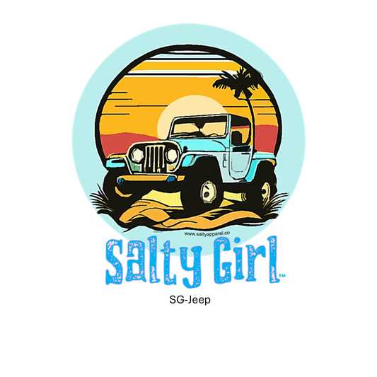 Salty Girl Jeep Sticker