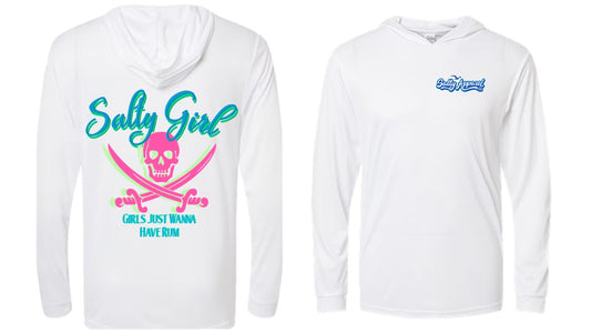 Salty Girl Rum Pirate UPF 50+ Performance Hoodie
