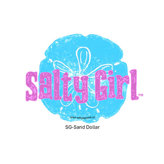 Salty Girl Sand Dollar Sticker