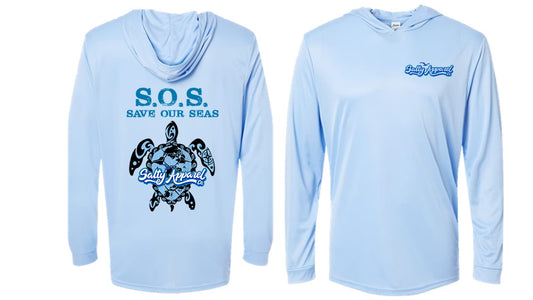 S.O.S. Save Our Seas Turtle UPF 50+ Performance Hoodie