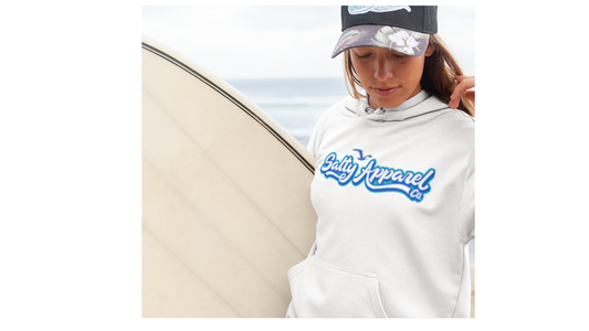 Salty Apparel Logo BOHO Beach Hoodie