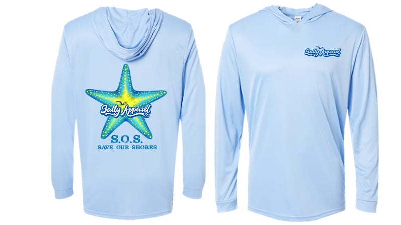 S.O.S. Save Our Shores UPF 50+ Performance Hoodie