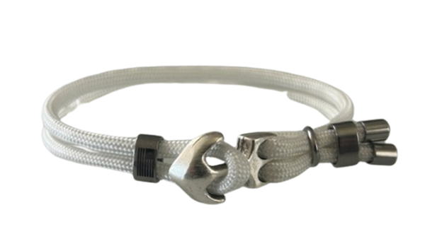 White Anchor Bracelet